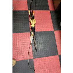 SAGE BOW WITH ARROWS, ARCHERS GLOVE & TARGET