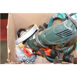 BOX OF ASSORTED TOOLS