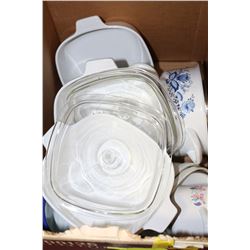 BOX OF CORNINGWARE