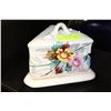 Image 1 : GERMAN FLORAL LIDDED CHEESE DISH