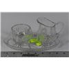 Image 1 : PINWHEEL CRYSTAL SUGAR & CREAM W/ TRAY