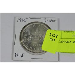 1965 CANADA MINT SILVER DOLLAR