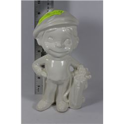 ESTATE 10" TALL PORCELAIN GOLFER
