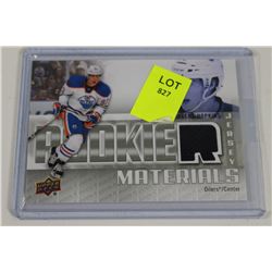 RYAN NUGENT-HOPKINS ROOKIE MATERIAL GAME USED