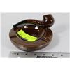 Image 1 : VINTAGE CERAMIC ASHTRAY WITH PIPE HANDLE