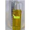 Image 1 : 13" TALL YELLOW GLASS BAG VASE