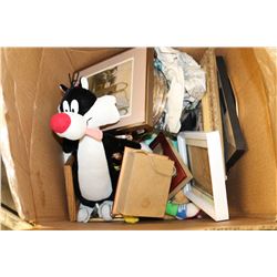 LARGE BOX OF ASSORTED ESTATE COLLECTIBLES