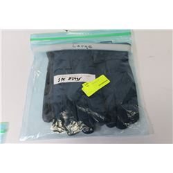 PK OF 2 LADIES LEAHTER GLOVES SIZE L