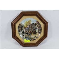 THE GRIST MILL FRAMED COLLECTOR PLATE