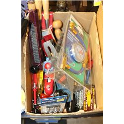 BOX OF ASST. SHOP TOOLS