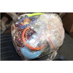 BAG OF ASSORTED COSTUME JEWELLERY