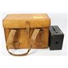 Image 1 : VINTAGE LEATHER CAMERA CASE W/  KODAK CAMERA
