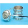 Image 1 : A George III silver christening can, with reeded banding, 1810, together with a toddy ladle with...
