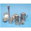 Image 1 : A group of assorted small silver, comprising 4 napkin rings, 3 bonbon dishes, a specimen vase and...