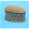 Image 1 : A late Victorian silver pin cushion casket, with lattice work sides, 4 ins....