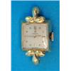 Image 1 : A ladys 18ct gold Omega wrist watch with square dial....