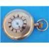 Image 1 : A gold plated Waltham half hunter with subsidiary dials....