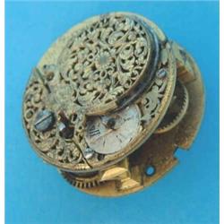 An 18th century Sedan clock travelling timepiece movement, signed Jno' Ferrers, London....