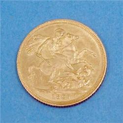 A George III spade guinea 1797 (NEF)...