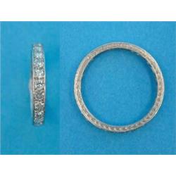 A platinum diamond set full eternity ring, size P1/2...