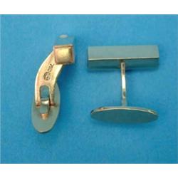 A pair of Georg Jensen 18k gold cufflinks, No.1095 (cased)...
