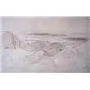 Image 1 : Edward Lear (1812-1888) Pencil and ink, "Mount Voltine, from near Minervino, O sand! O wind!" Ins...