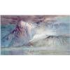Image 1 : Walter J.Donne (1867-?) Watercolour and body colour on grey paper, Evening in the Dolomites, Sign...