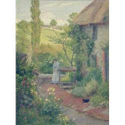 Percy R Craft (1856-1944) Oil on canvas, "The Den, Burpham, West Sussex" Signed and dated 1894, 2...