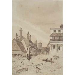 Harry Harrison Evans (1849-1926) Forty-five pen and ink drawings, Views of Seaford, Signed and da...