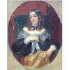 Image 1 : Edward Matthew Ward (1816-1879) Oil on canvas, "Young Jessica" from Moore's Poems, Signed and ins...