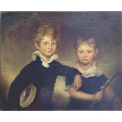 Circle of Sir William Beechey (1753-1839) Oil on canvas, "The Vaughan Boys" 25 x 30.5 ins....