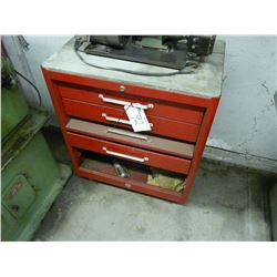 RED TOOL CABINET W/CONTENTS