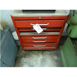 RED TOOL CABINET W/CONTENTS