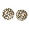 Image 1 : Vintage Begère Braided Patterned Clip-On Earrings