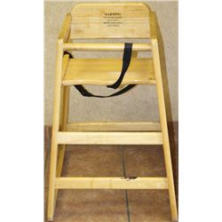 WOODEN HIGH CHAIR