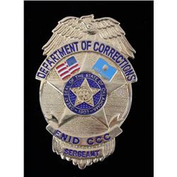 Department of Corrections Oklahoma Sergeant Badge