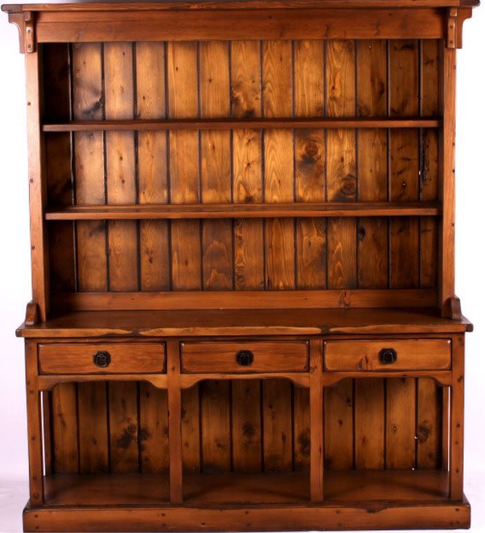 Rustic Wooden Kitchen Hutch