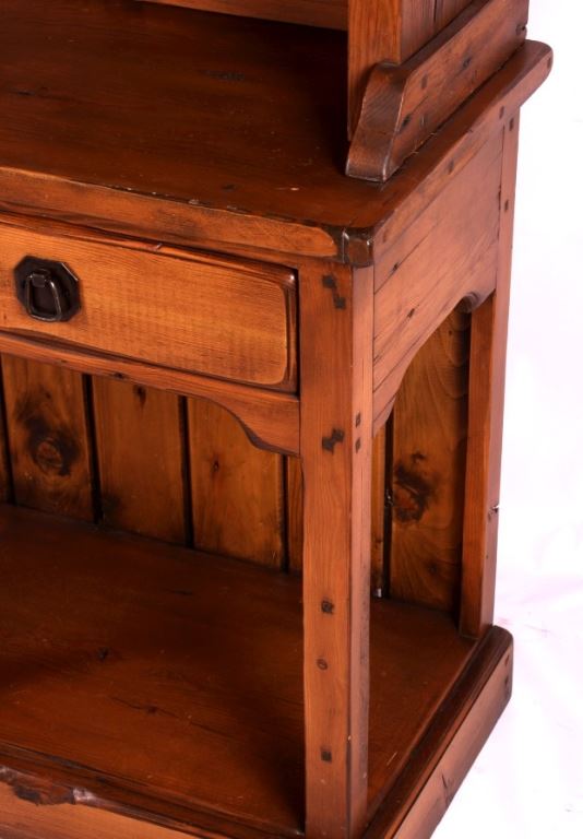 Rustic Wooden Kitchen Hutch