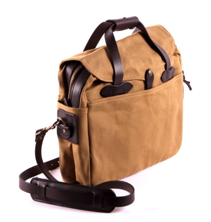 Filson Canvas and Leather Messenger Bag