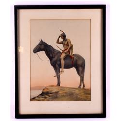 Samuel Schiff Hand Colored Mezzotint