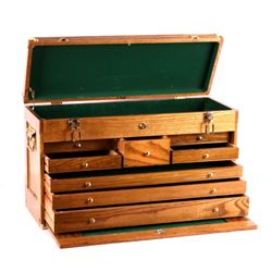 Solid Oak Machinist Tool Chest