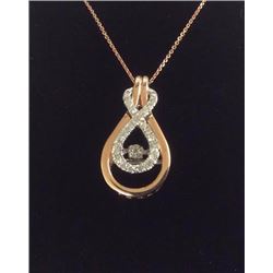 Beautiful Dancing Diamond Pendant