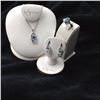 Image 1 : Swiss Blue Topaz Pendant with Matching Earrings and Ring