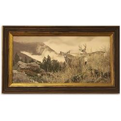 “The Dry Side of Winter” Mule Deer Limited Edition Gicleé by Rod Frederick