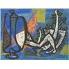 Image 1 : BYRON BROWNE (American. 1907-1961), "Abstract Shapes". Signed Byron Browne and dated 1940 l/c.<...