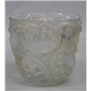 Image 1 : R. LALIQUE MOLDED OPALESCENT GLASS "AVALLON" VASE, French. Circa 1927. Engraved R. Lalique and...