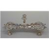 Image 1 : FINE GEORGE II STERLING SILVER PEN TRAY, English. London. 1756. Maker: John Cafe. Of rectangula...