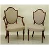 Image 1 : VERY FINE SET OF TWELVE GEORGE III SATINWOOD DINING CHAIRS, English. Circa 1815. Comprising: tw...