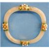 Image 1 : FINE DAVID WEBB JADE, CULTURED PEARL AND ENAMEL BANGLE BRACELET, Signed Webb. Designed in sligh...