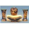Image 1 : FOUR PIECE STOKE ON TRENT CARLTON WARE GARNITURE SET, English. 1904-1914. By Wiltshaw & Robinso...